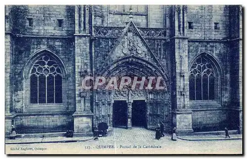 Cartes postales Quimper Portail de la Cathedrale