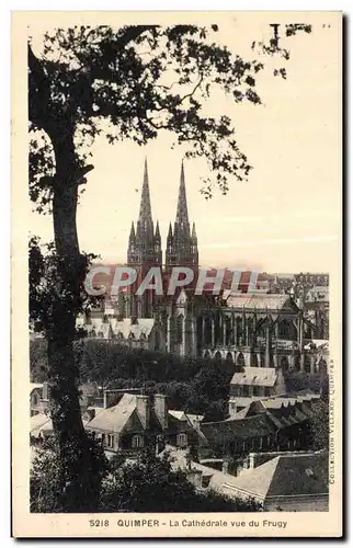 Ansichtskarte AK Quimper La Cathedrale Vue du Frugy