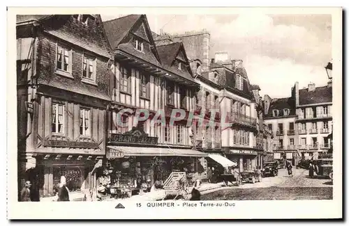 Cartes postales Quimper Place Terre au Duc Grand Bazar