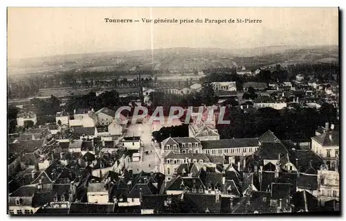 Ansichtskarte AK Tonnerre Vue Generale prise du Parapet de St Pierre