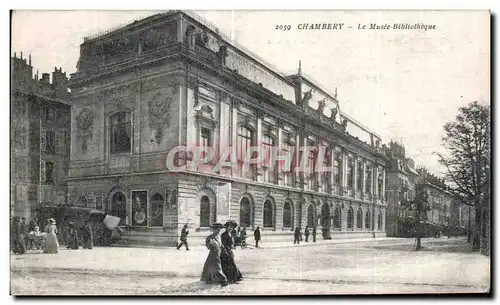 Ansichtskarte AK Chambery Le Musee Bibliotheque Library