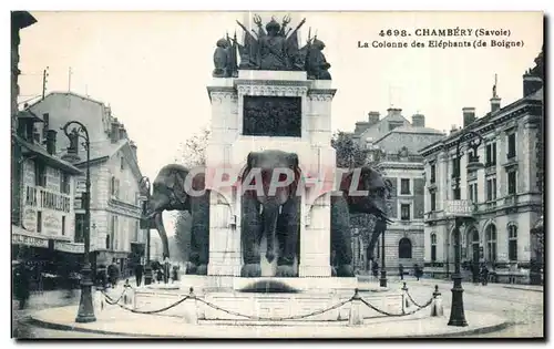 Ansichtskarte AK Chambery La Colonne des Elephants