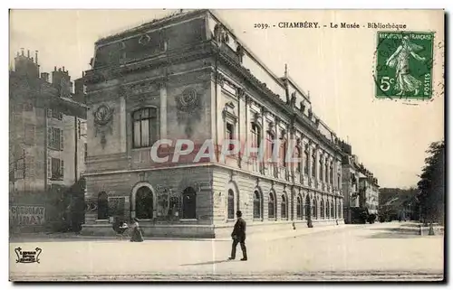 Ansichtskarte AK Chambery Le Musee Bibliotheque Library