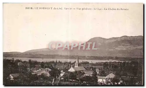 Ansichtskarte AK Le Bourget Du Lac Vue Generale Le Lac La Chaine Du Revard