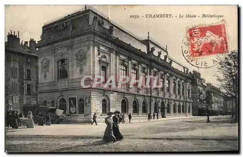 Ansichtskarte AK Chambery Le Musee Bibliotheque Library