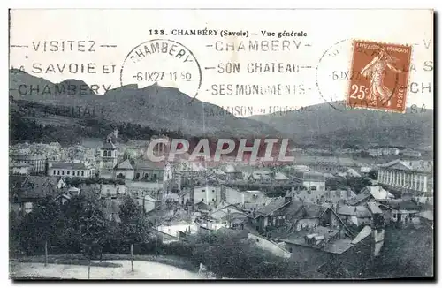 Cartes postales Chambery Vue Generale