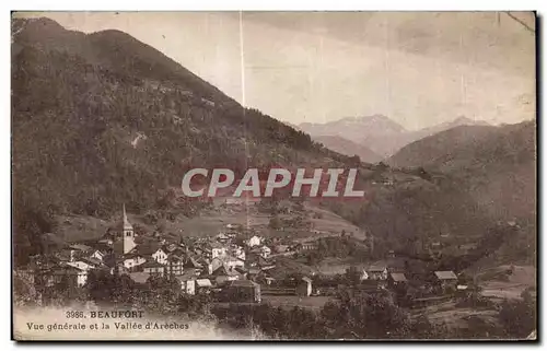 Cartes postales Beaufort Vue Generale Et La Vallee d Areches