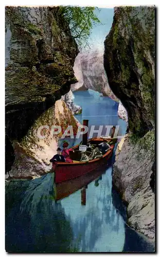 Ansichtskarte AK Gorges Du Sierroz Le Bateau