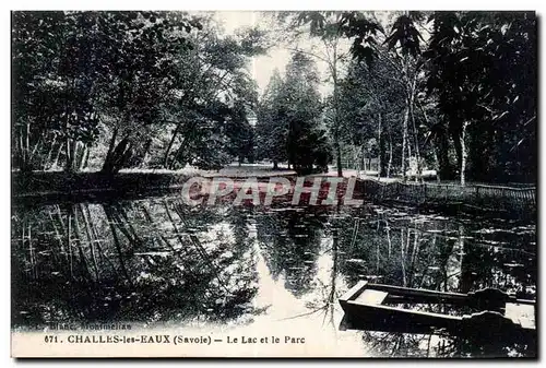 Cartes postales Challes les Eaux Le Lac et le Parc