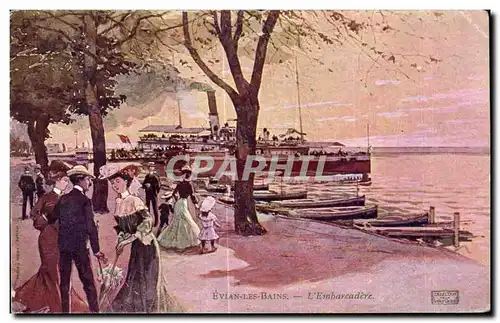 Cartes postales Evian Les bains L Embarcadere Bateau