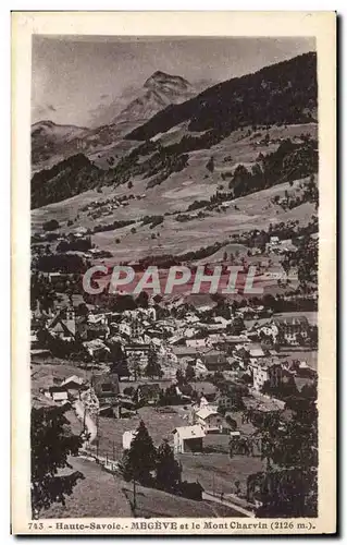 Cartes postales Haute Savoie Megve et le Mont Charvin