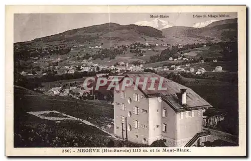 Cartes postales Megeve et Ie Mont blanc