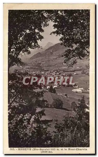 Cartes postales Megeve et le Mont Charvin