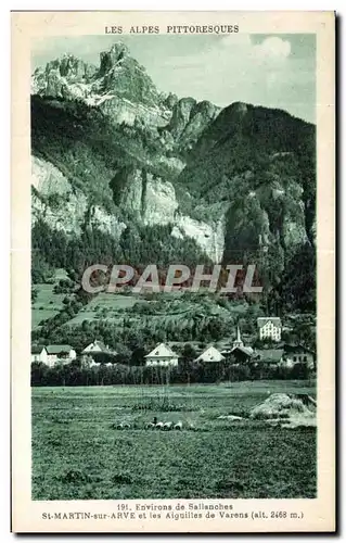 Cartes postales Environs de Sallanches St Martin sur Arve et les Aiguilles de Varens