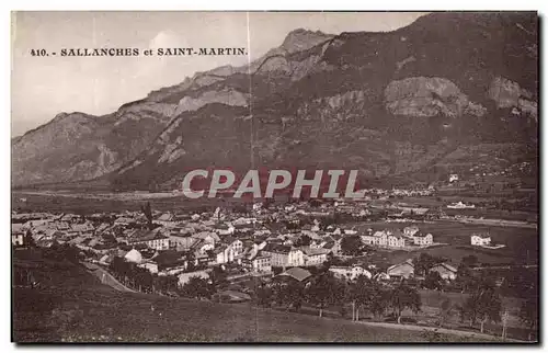 Cartes postales Sallanches et Saint Martin