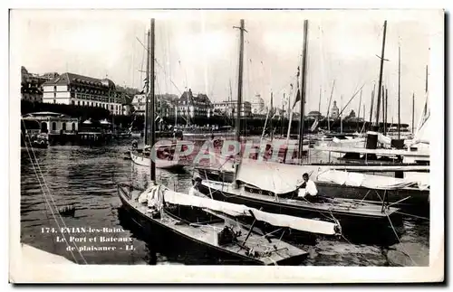 Cartes postales Evian les Bains Le Port et Bateaux de plaisance