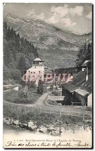 Ansichtskarte AK Saint Gervais les Bains et L Aiguille de Varens