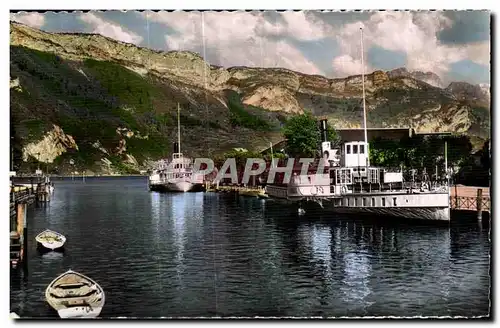 Cartes postales Annecy Le port et le Mont Veyrier