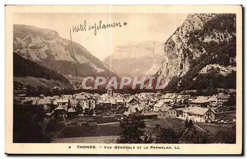 Cartes postales Thones Vue Generale Et Le Parmelan