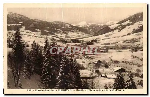 Cartes postales Haute Savoie Megeve Station Hivernale et le Val d Arly