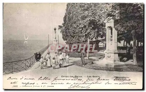 Cartes postales Evian les Bains Les Quais Enfants