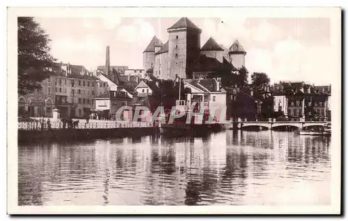 Ansichtskarte AK Annecy Le Port Et Le Chateau Bateau