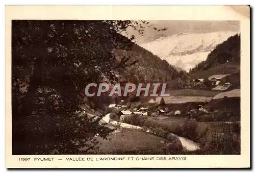 Ansichtskarte AK Fyumet Vallee De L arondine Et Chaine Des Aravis