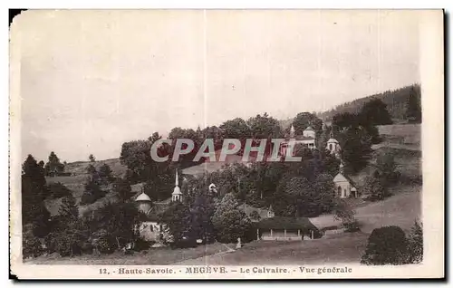 Cartes postales haute Savie Megeve Le Calvaire Vue generale