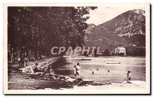 Cartes postales Annecy Promenade Et Bords Du Lac