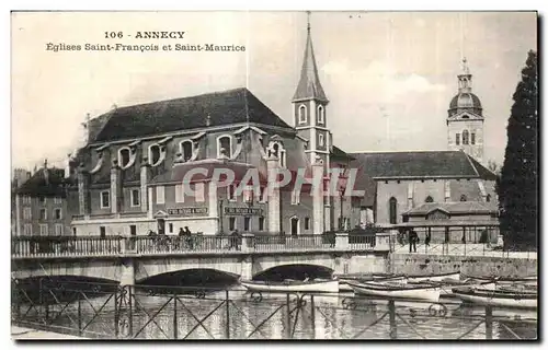 Cartes postales Annecy Eglise Saint Francois et Saint Maurice