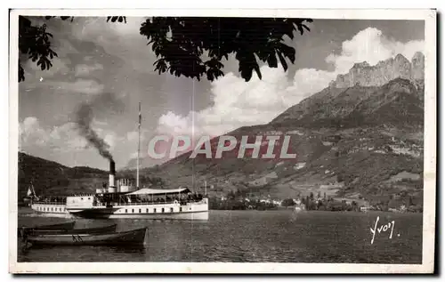 Ansichtskarte AK Annecy Le lac et les dents de Lanfon