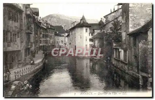 Cartes postales Annecy Quarlier de I lle