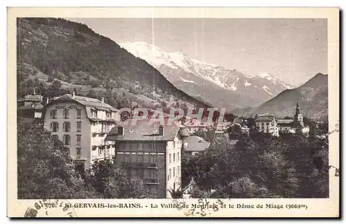 Cartes postales St Gervais les Bains La Vallee de Montjoie et le Dome de Miage