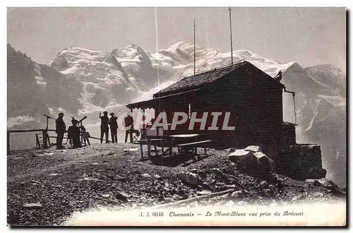 Cartes postales Chamonix Le Mont Blanc Vue Prise du Brevent