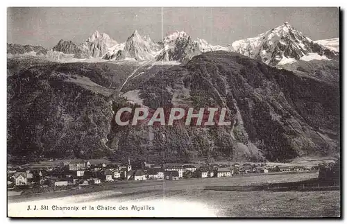 Cartes postales Chamonix et la Chaine Aiguilles