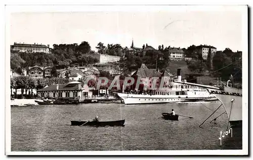 Ansichtskarte AK Thonon Les Bains Hte Sav Le Port Bateau