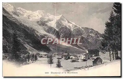 Cartes postales Chamonix Et Le Montblanc