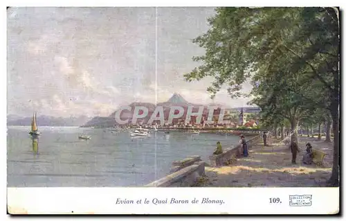 Cartes postales Evian Et Le Quai Baron De Blonay