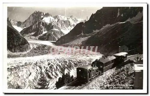 Cartes postales Chamonix Mont Blanc Train La mer de glace