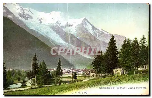 Cartes postales Chamonix Et Le Mont Blanc