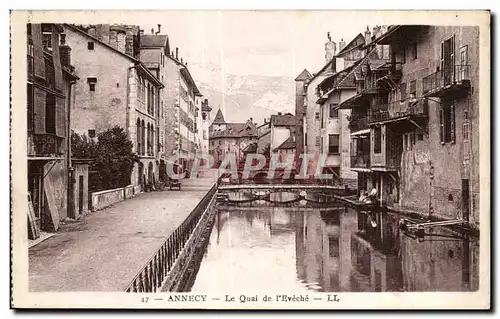 Ansichtskarte AK Annecy Le Quai De L Eveche