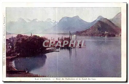 Cartes postales Lac D Annecy Baie De Talloires Et Le Fond Du Lac