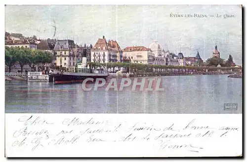 Cartes postales Evian Les Baines Le Quai Bateau