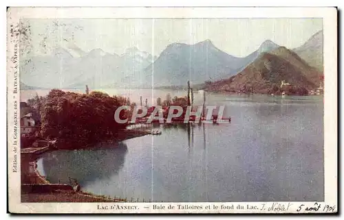 Cartes postales lac D Annecy Baie de Talloires et le fond du Lac