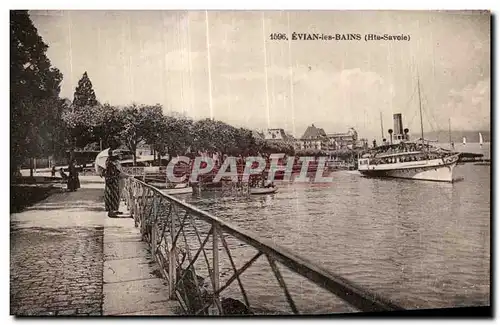 Cartes postales Evian les Bains Bateau