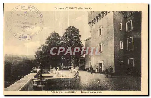 Ansichtskarte AK Chateau de Montroltier Terrasse occidentale Environs d Annecy