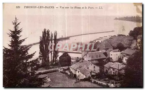 Cartes postales Thonon Les Bains Vue sur les Rives et le Port