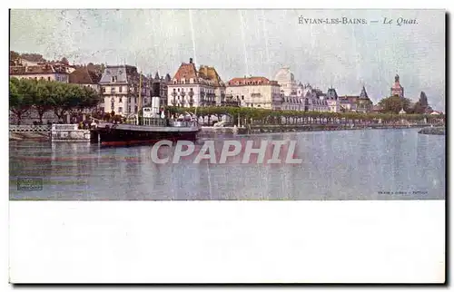 Cartes postales Evian Les Bains Le Quai Bateau