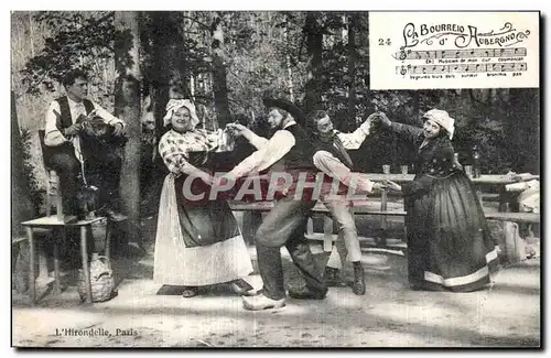 Ansichtskarte AK Auvergne La bourree Folklore Danse