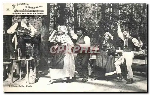 Ansichtskarte AK La Bourrelo d Aubergno Auvergne la Bourree Folklore Costume Danse